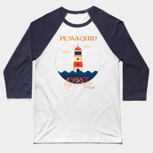 Pemaquid point lighthouse Baseball T-Shirt